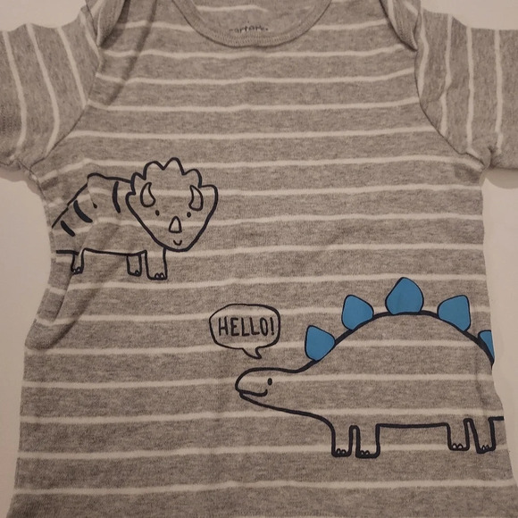 Carter's Baby Boy 3-Piece Dinosaur Bodysuit, Tee and Pant Set in Size 18 Months - Picture 8 of 12